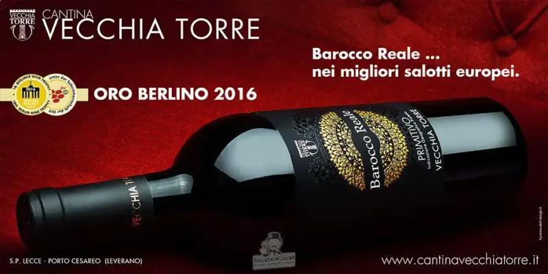 Vang Ý Barocco Reale Primitivo Vecchia Torre