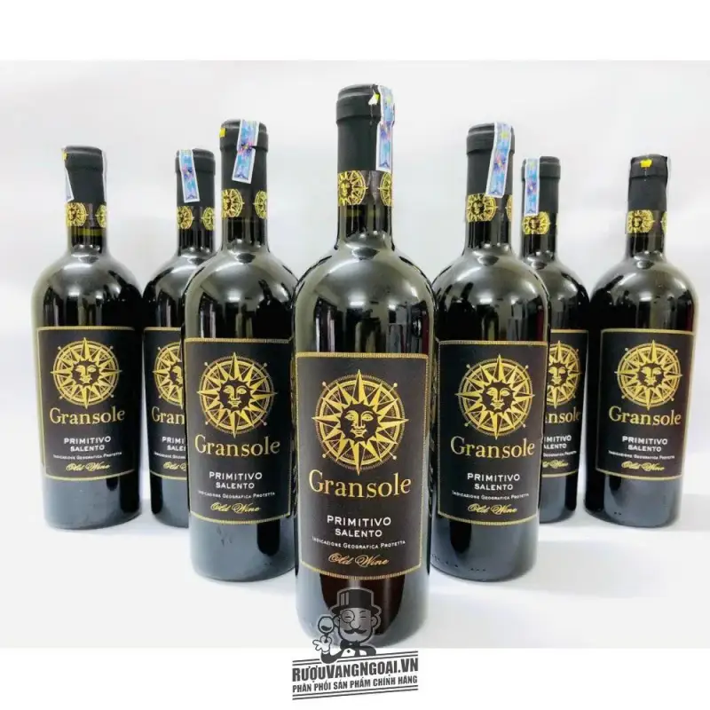 Rượu Vang Ý GRANSOLE PRIMITIVO SALENTO uống ngon
