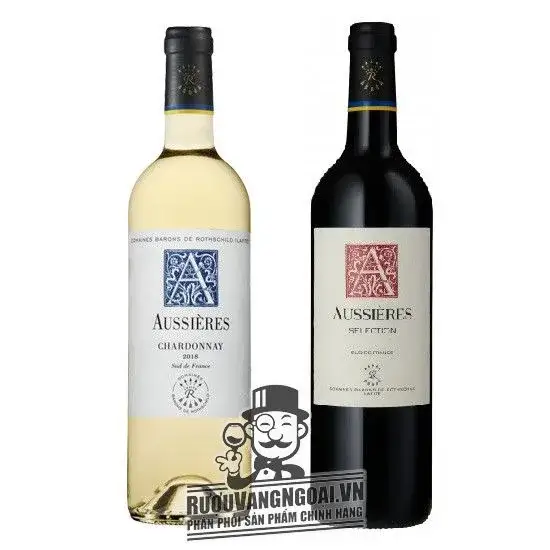Rượu Vang Pháp AUSSIERES ROUGE - CHARDONNAY