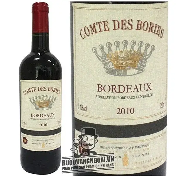 Vang Pháp COMTE DES BORIES BORDEAUX
