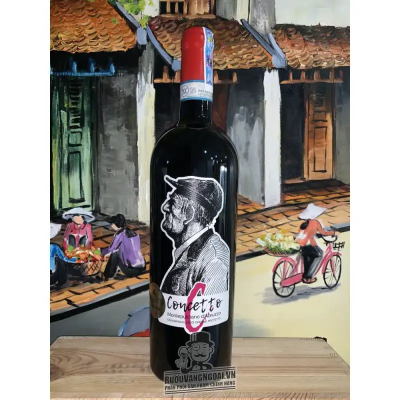Rượu Vang Đỏ Concetto Montepulciano Dabruzzo uống ngon
