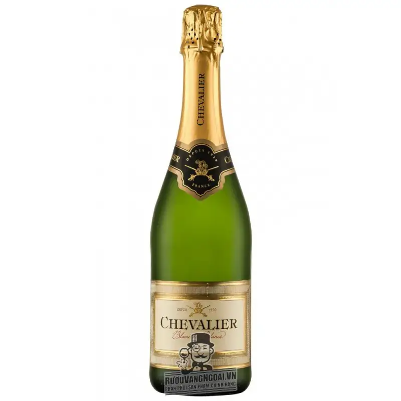 Vang nổ Pháp Chevalier Blanc de Blancs Brut uống ngon