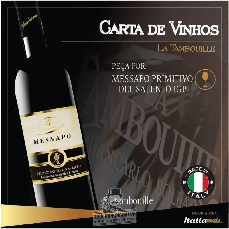 Mua ruou vang messapo rosso primitivo salento igp ở đâu giá rẻ nhất