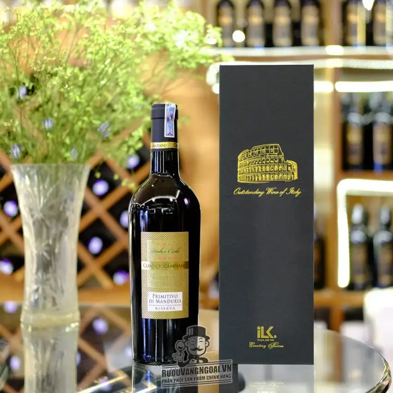 Rượu Vang Chát Paolo E Carlo Primitivo Di Manduria Riserva thượng hạng