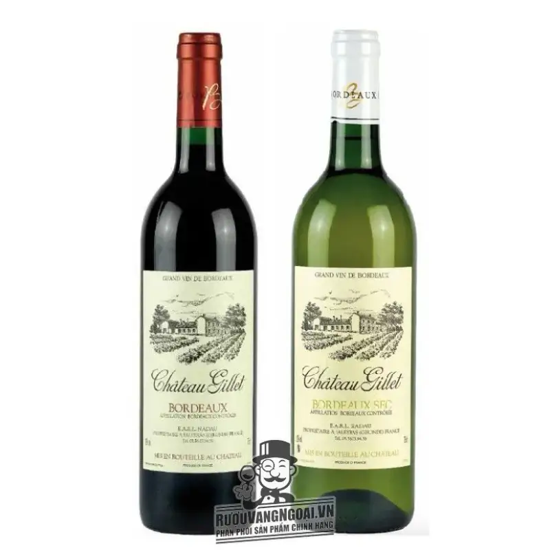 Vang Pháp CHATEAU GILLET BORDEAUX (ĐỎ - TRẮNG)