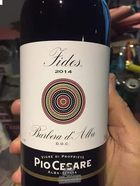 Vang Ý Pio Cesare Fides Barbera