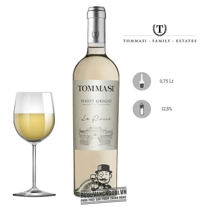 Vang Ý Tommasi Le Rosse Pinot Grigio Delle Venezie