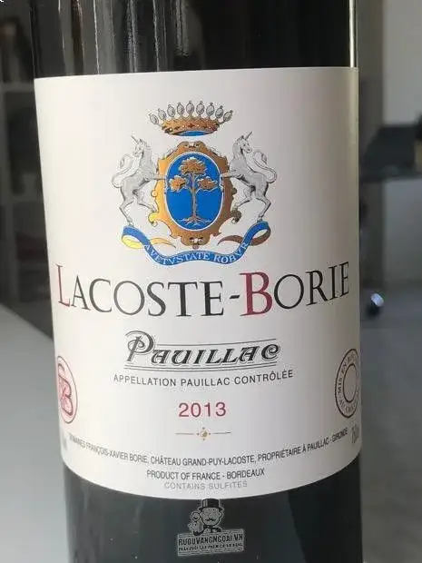 Vang Pháp Lacoste Borie Pauillac 2013