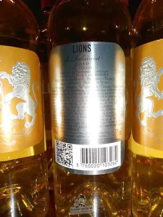 Vang Pháp Lions de Suduiraut Sauternes