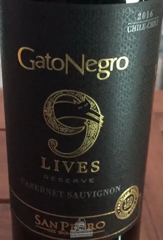 Vang Chile Gato Negro 9 Lives Reserve Sauvignon