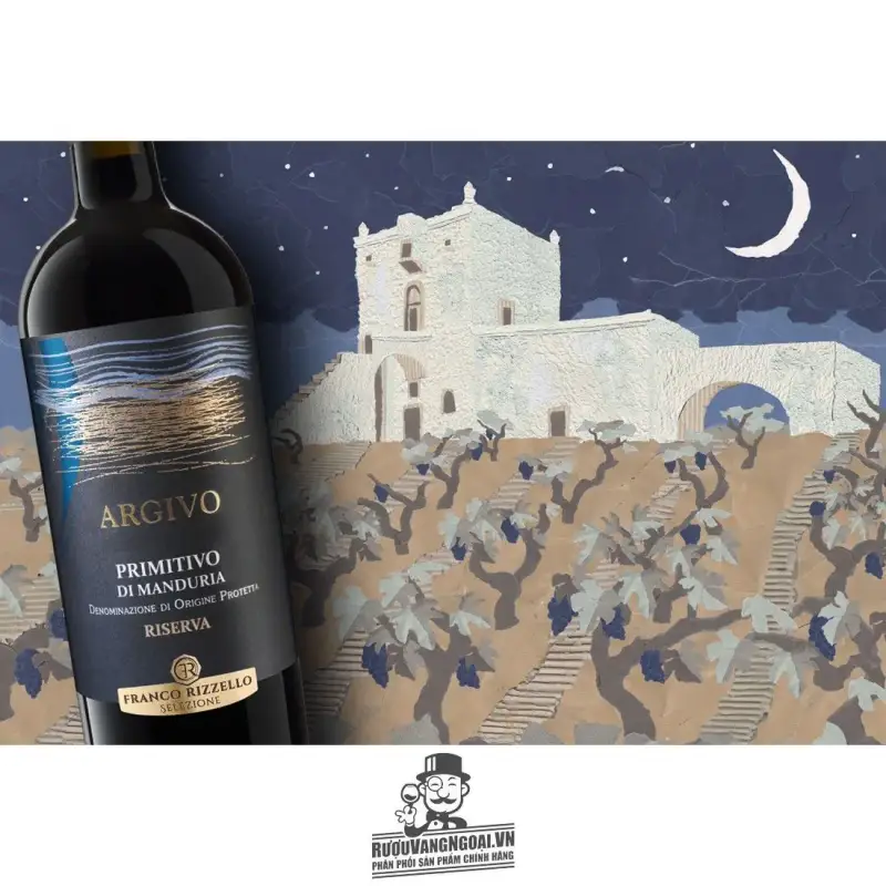 Vang Ý ARGIVO PRIMITIVO DI MANDURIA 16 ĐỘ