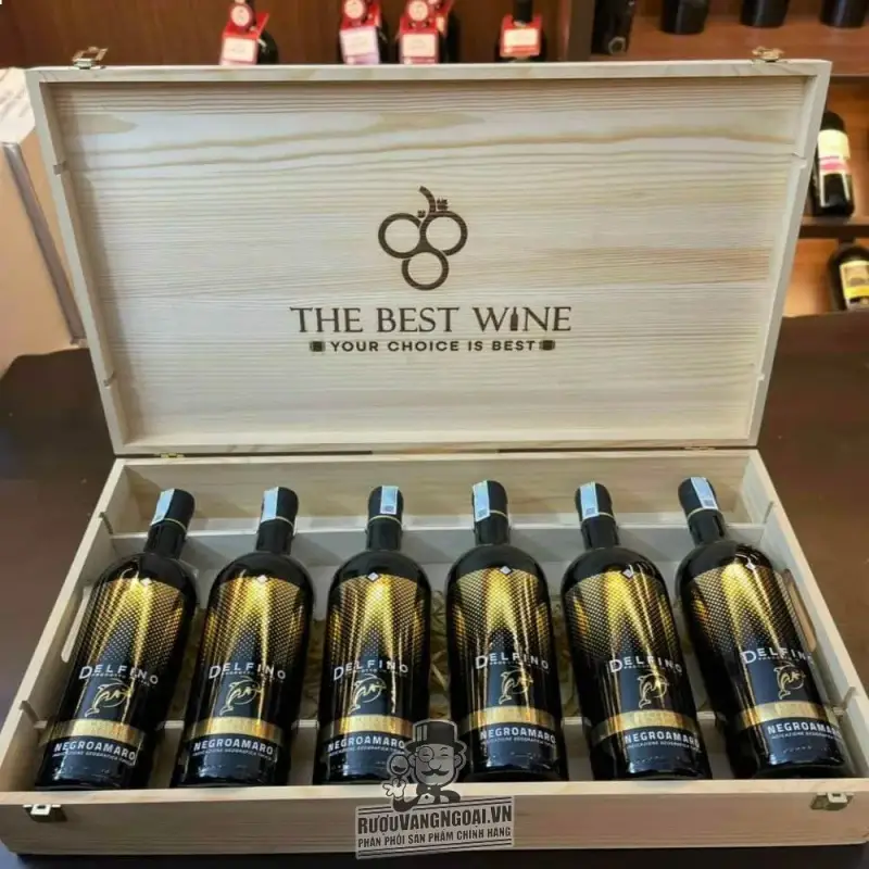 Rượu vang Delfino Negroamaro Puglia cao cấp