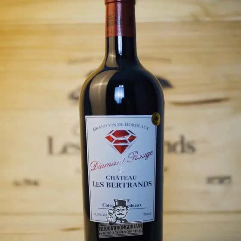 Địa chỉ mua vang phap chateau les bertrands diamant rouge giá rẻ nhất