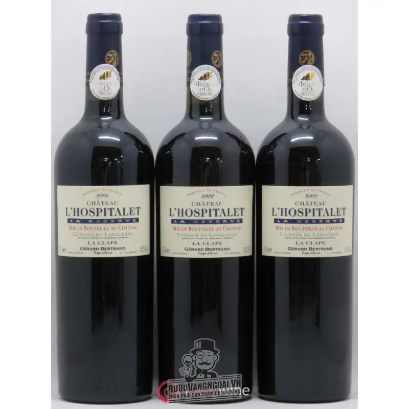 vang phap lhospitalet red la clape chateau gerard bertrand giá bao nhiêu