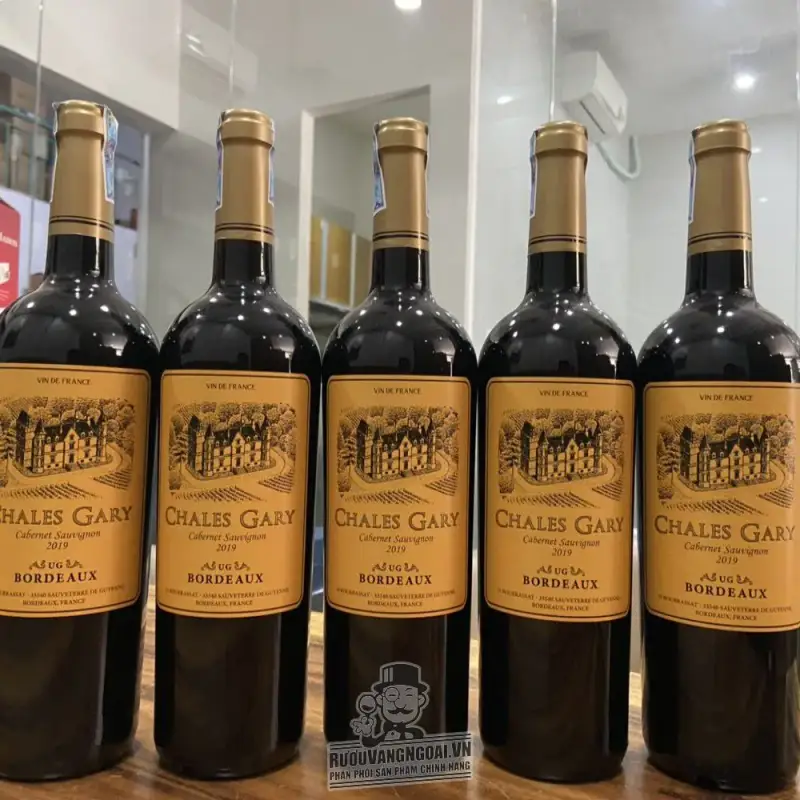 ruou vang phap chales gary bordeaux sieu re giá bao nhiêu