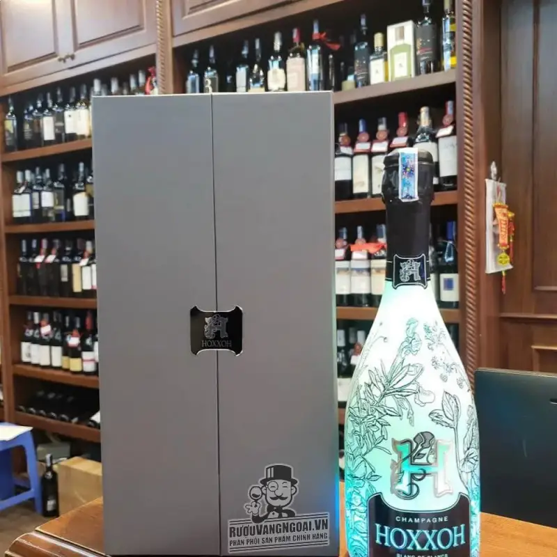 Rượu Champagne HOXXOH Blanc De Blancs Phát sáng
