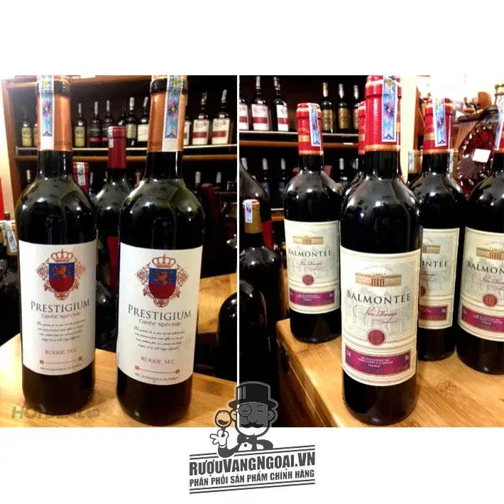 Giá vang phap prestigium rouge sec vin de table