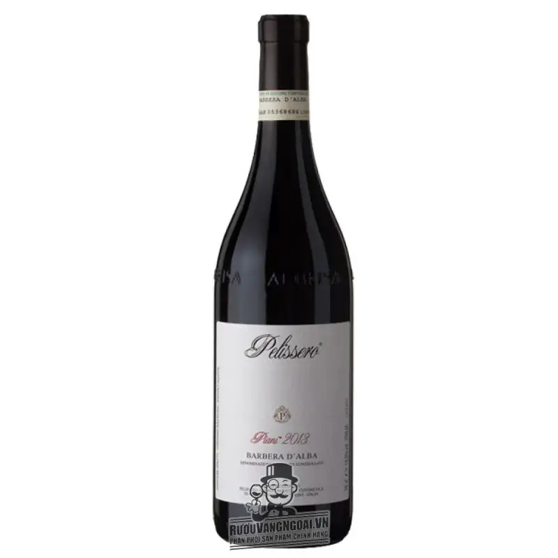 Vang Ý Pelissero Piani Barbera dAlba Piemonte 91 điểm