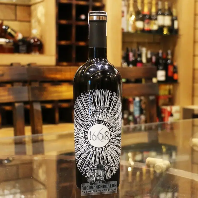 Rượu Vang 1668 Primitivo di Manduria DOP Riserva Cao Cấp