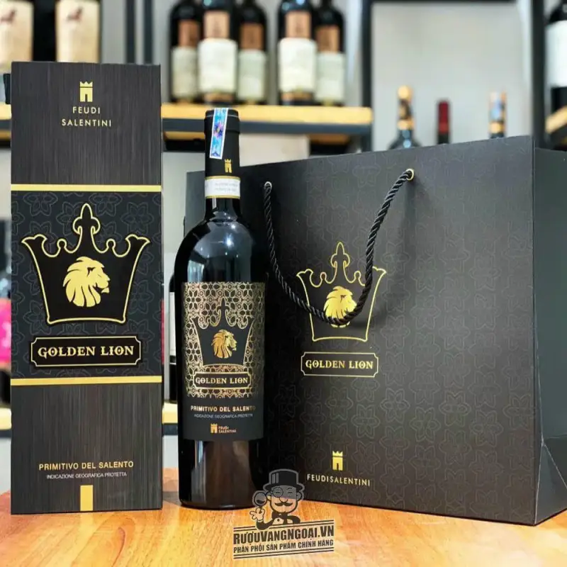 ruou vang golden lion primitivo del salento giá bao nhiêu