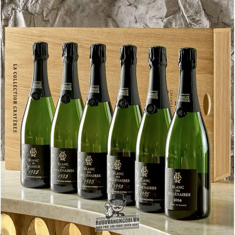 Địa chỉ bán ruou champagne charles heidsieck blanc de millenaires giá rẻ tại Sài Gòn