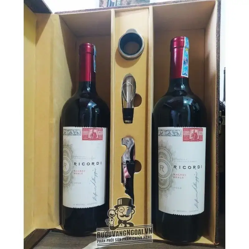 Vang ARGENTINA RICORDI MALBEC ROBLE thượng hạng