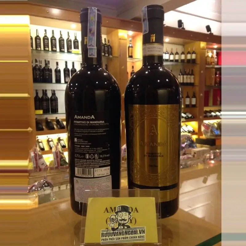 Vang Ý Amanda Primitivo di Mandura 2014