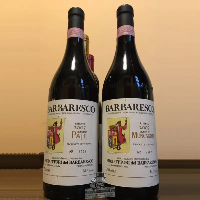 Vang Ý Barbaresco Produttori Del Barbaresco Muncagota/Pora Cao cấp