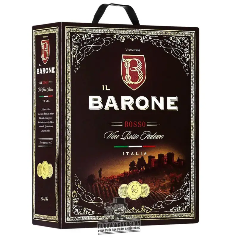 Rượu Vang Ngọt Ý IL BARONE ROSSO 3L Uống ngon