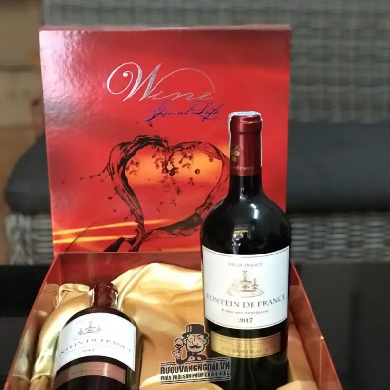 Địa chỉ bán vang phap fontein de france chai tang chai nho cabernet sauvignon giá rẻ tại Sài Gòn