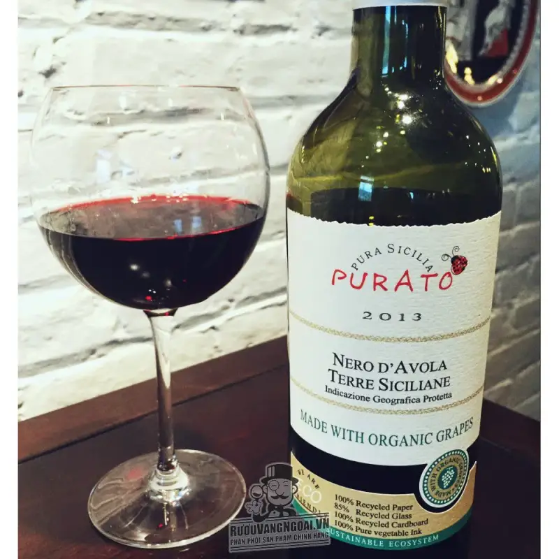 Mua vang y purato nero d avola sicilia organic giá rẻ tại Hà Nội