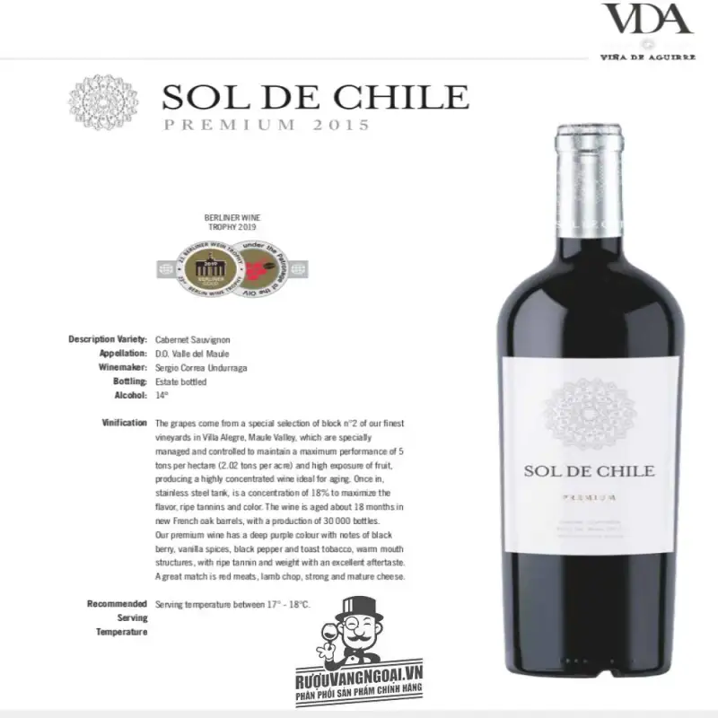 vang chile sol de chile premium cabernet sauvignon mua ở đâu giá rẻ nhất