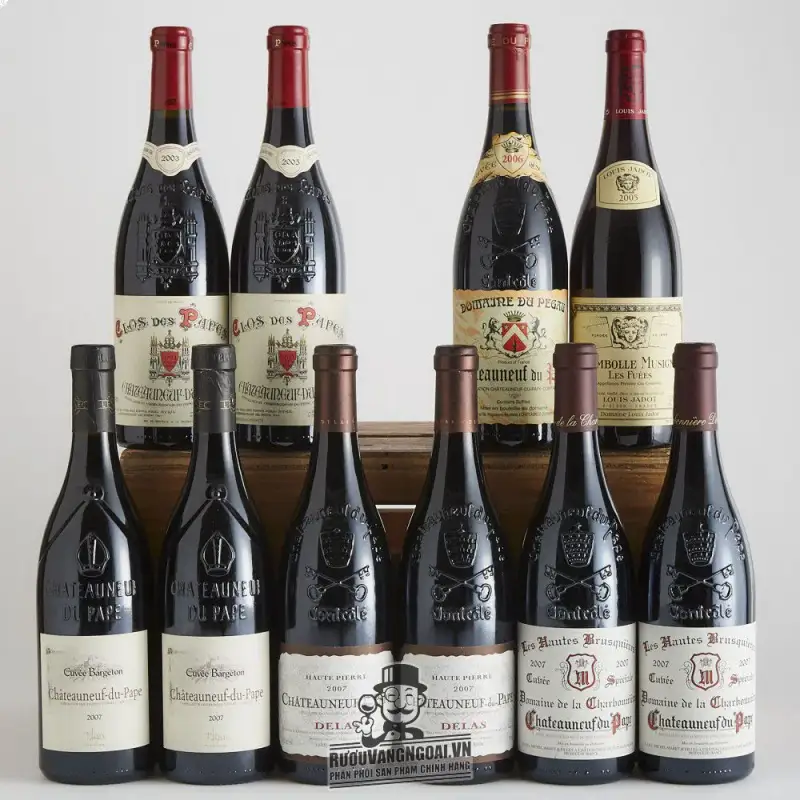 Địa chỉ bán vang phap chateauneuf du pape delas haute pierre giá rẻ tại Sài Gòn