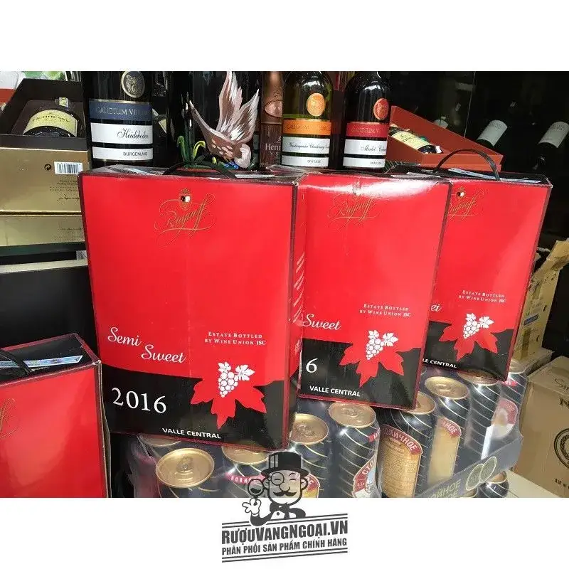 Vang Bịch Ngọt RAYNOFF SEMI SWEET 3L GIÁ RẺ