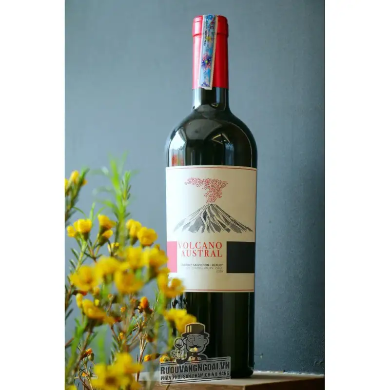 Rượu Vang Chile VOLCANO AUSTRAL CABERNET SAUVIGNON MERLOT uống ngon