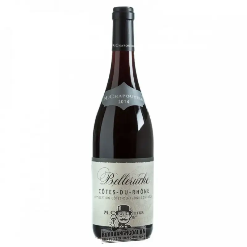 Vang Pháp Belleruche Cotes Du Rhone M.chapoutier uống ngon