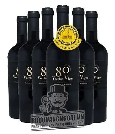 Vang Ý 80 VECCHICE VIGNE RISERVA PRIMITIVO DI MANDURIA