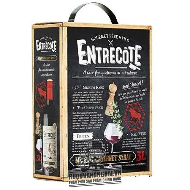 RƯỢU VANG BỊCH PHÁP ENTRECOTE 3L