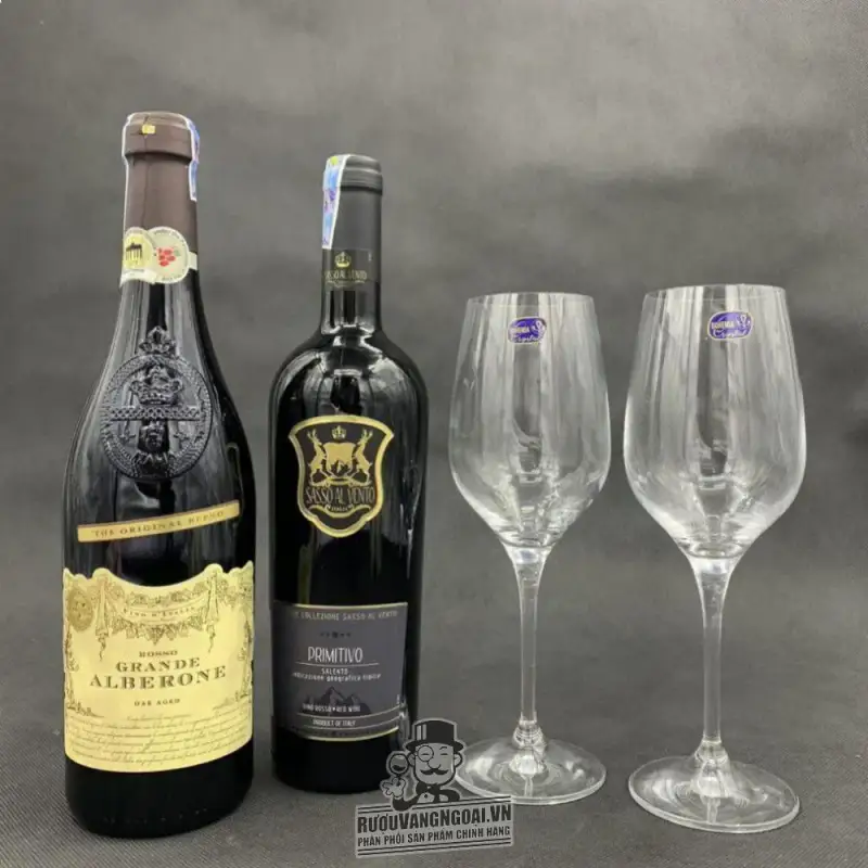 Giá ruou vang sasso al vento primitivo