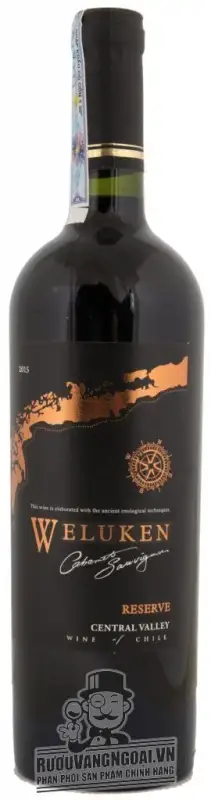 Rượu vang Chile Weluken CS Rerseve Cabernet Sauvignon