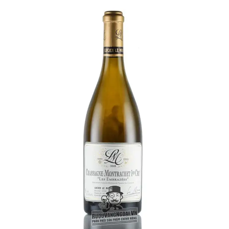 Vang Pháp Chassagne Montrachet Les Embrazees Lucien Le Moine uống ngon