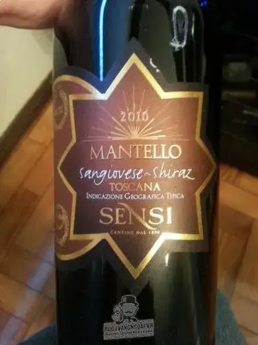 Rượu vang Mantello Sangiovese Shiraz Toscana Sensi
