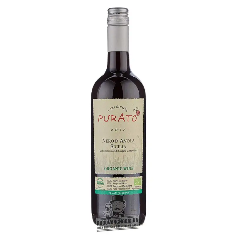 Vang Ý Purato Nero dAvola Sicilia Organic