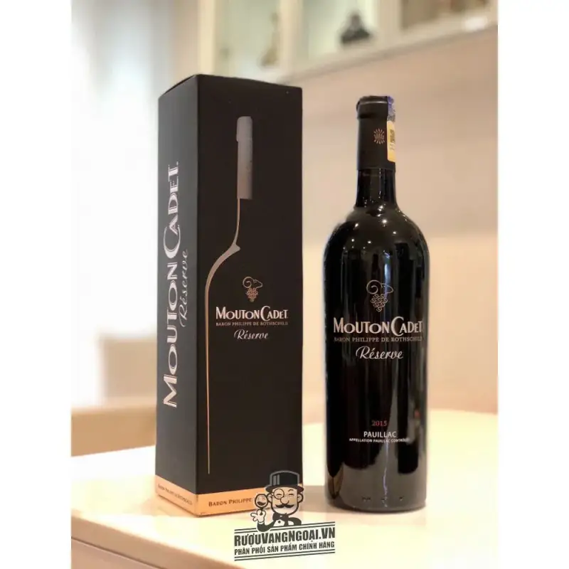Mua vang phap mouton cadet baron philippe de rothschild reserve giá rẻ tại Sài Gòn