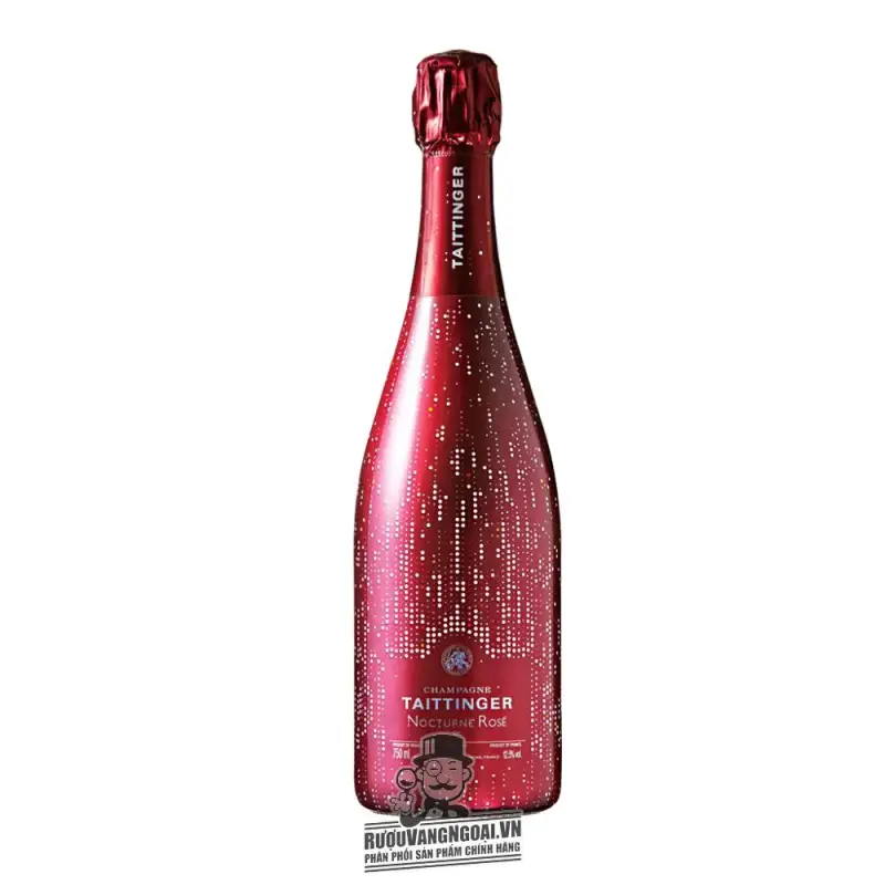 Rượu vang nổ Taittinger Nocturne Rose City Lights cao cấp