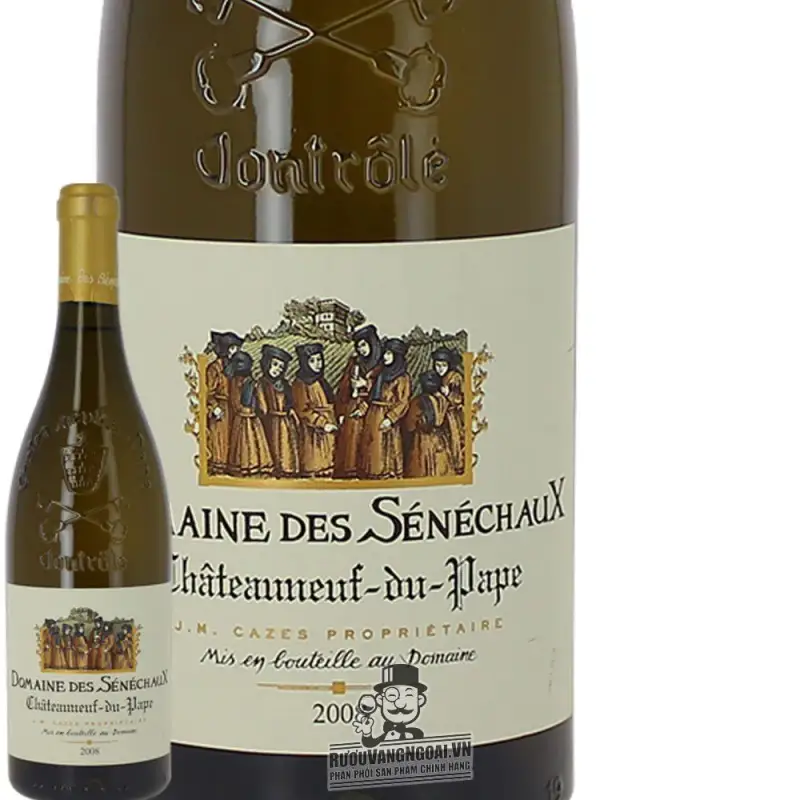 Mua vang phap chateauneuf du pape domaine des senechaux blanc giá rẻ tại Hà Nội