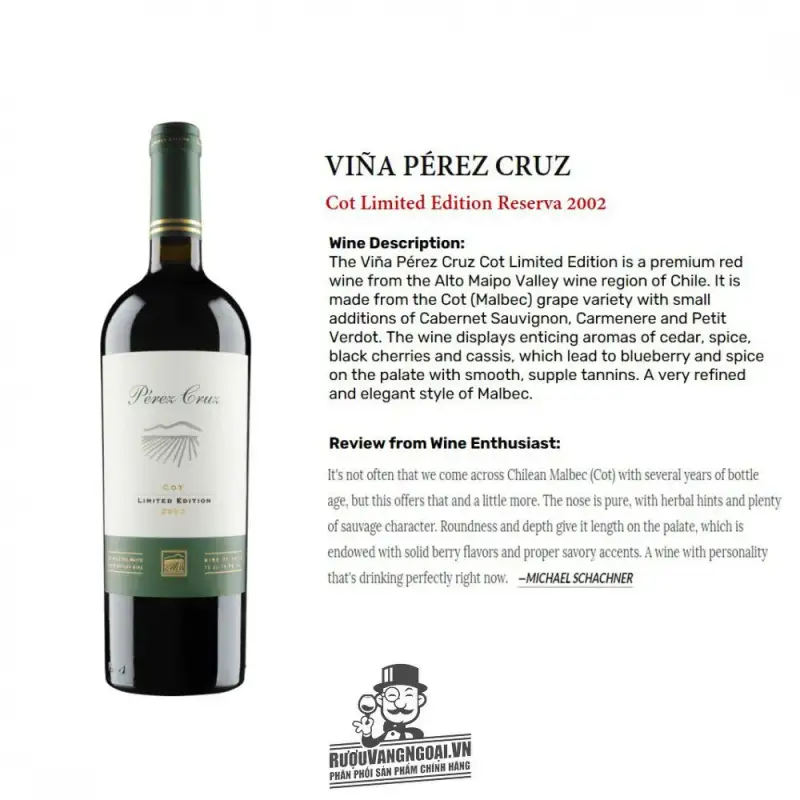 vang chile perez cruz cabernet sauvignon limited edition mua ở đâu giá rẻ nhất