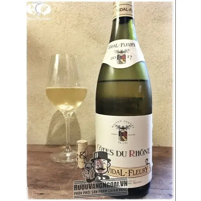 Vang Pháp COTES DU RHONE VIDAL FLEURY BLANC