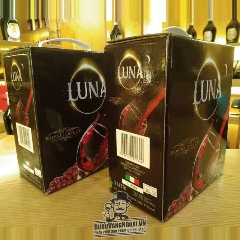 Rượu Vang Bịch Ý LUNA ROSSO DOLCE 3L Bán Rẻ Nhất
