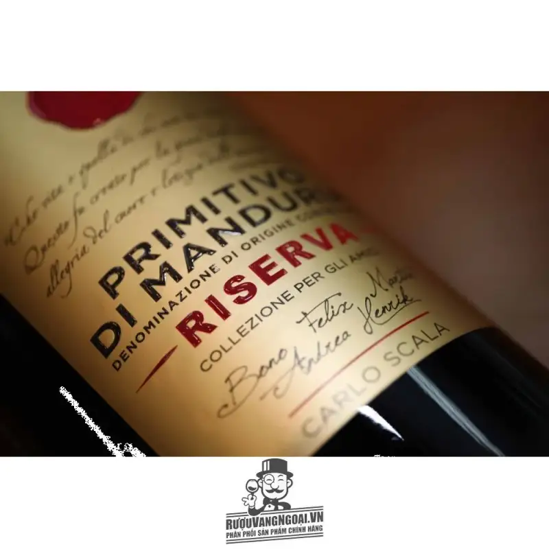 Vang Ý PRIMITIVO DI MANDURIA RISERVA CARLO SCALA